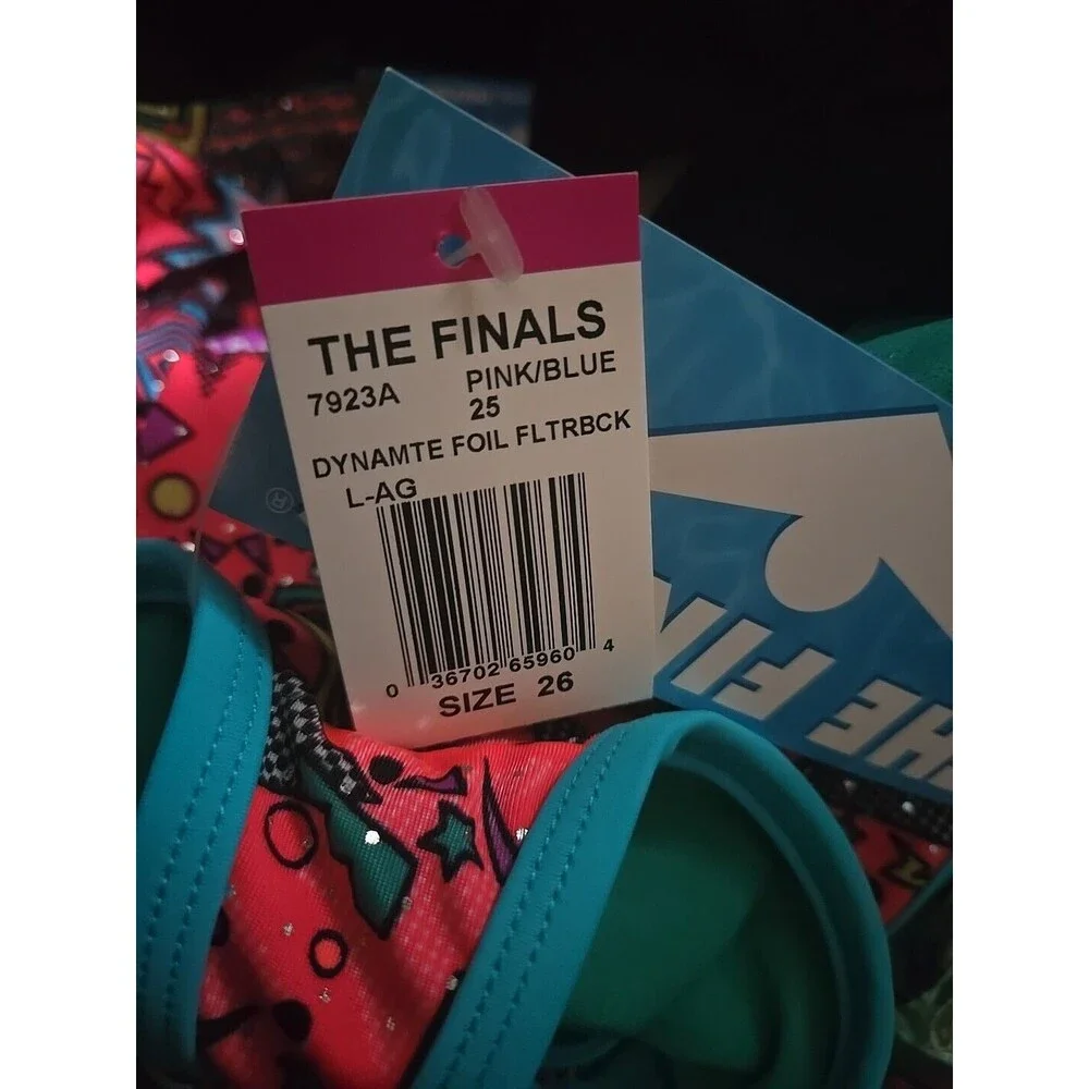 TYR The Finals Youth Girls Dynamite Foil Swimsuit Flutterback  - Size 26 New